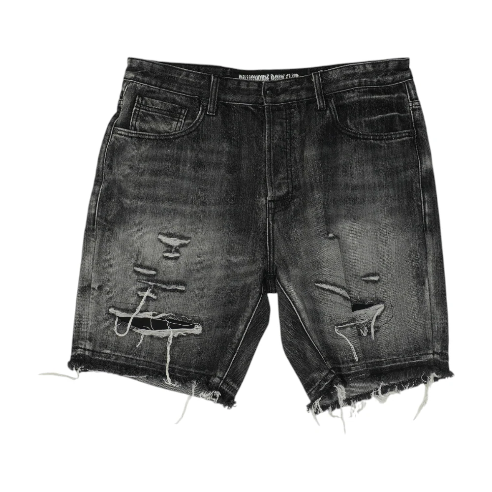 Black Denim Shorts