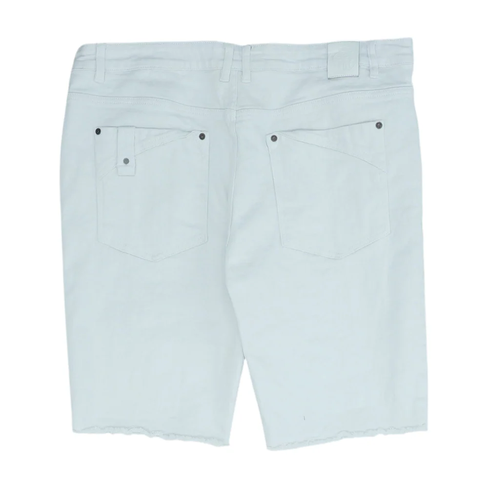 White Denim Shorts - Image 2