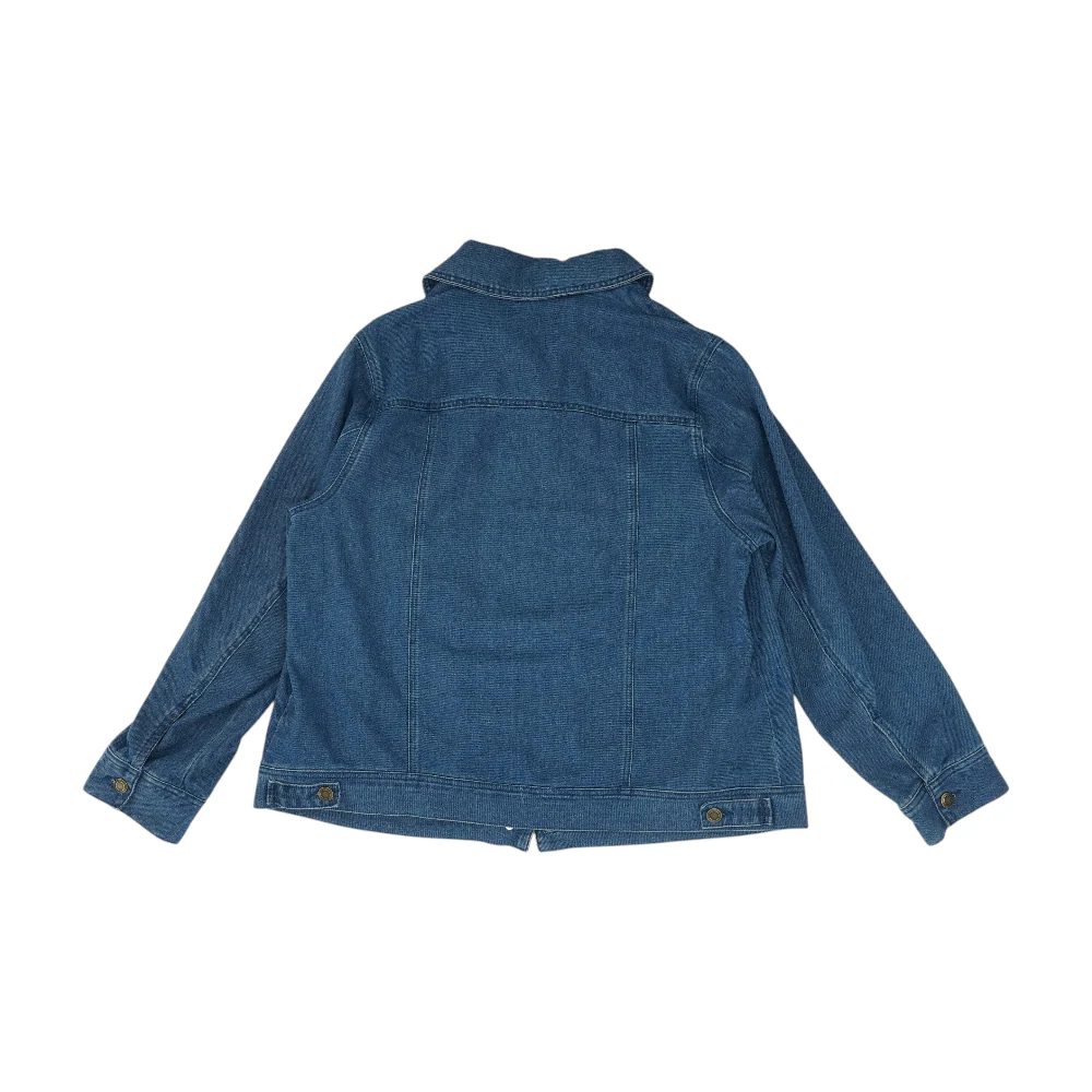 Blue Plus Solid Denim Jacket - Image 2