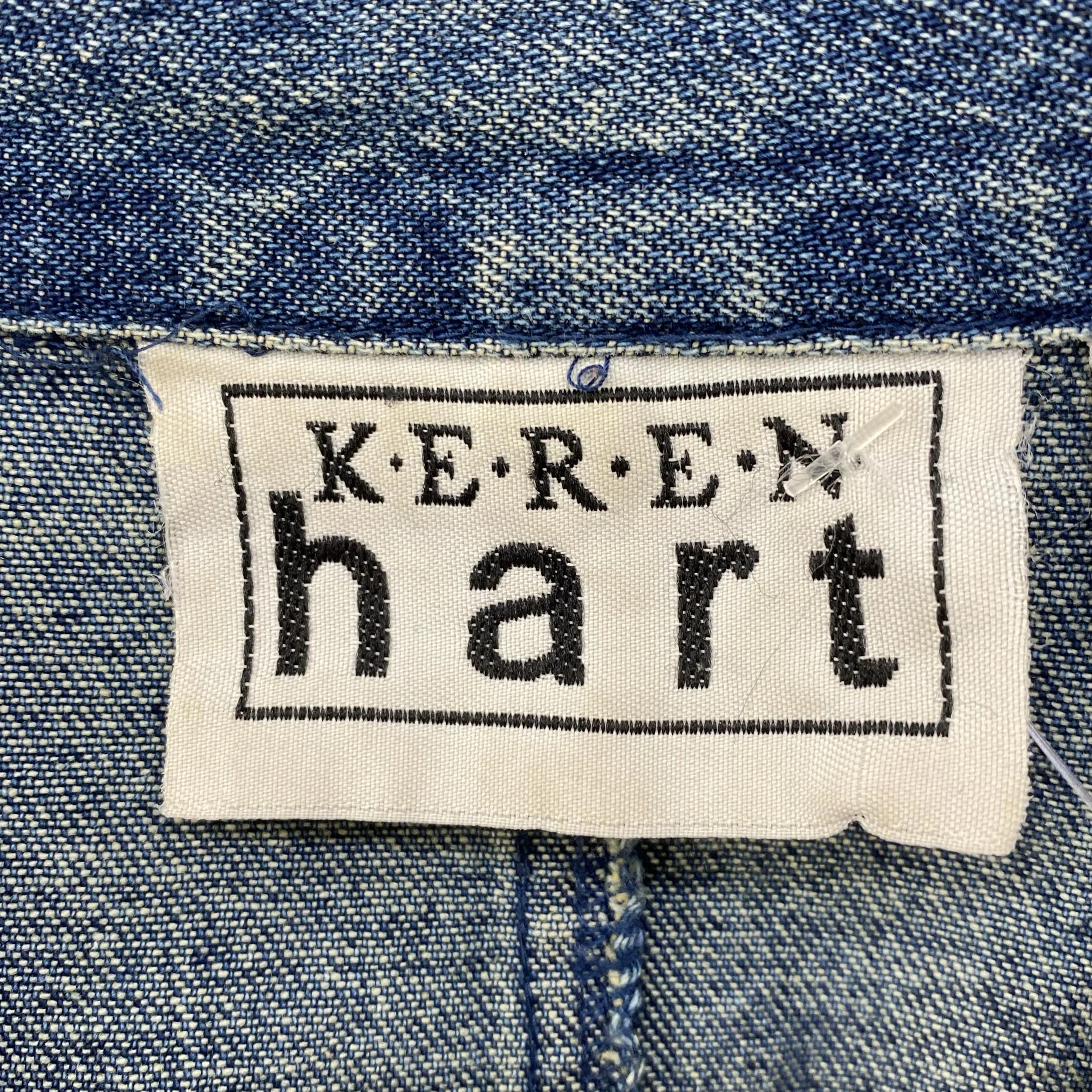 Vintage Blue Solid Denim Jacket - Image 3