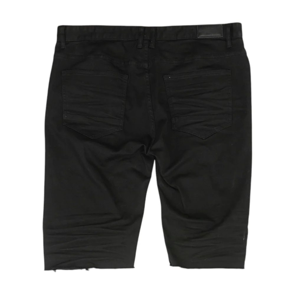 Black Denim Shorts - Image 2
