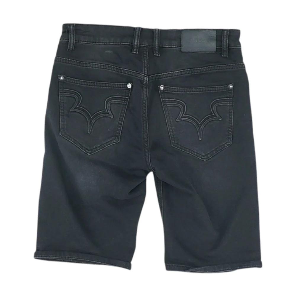 Black Denim Shorts - Image 2