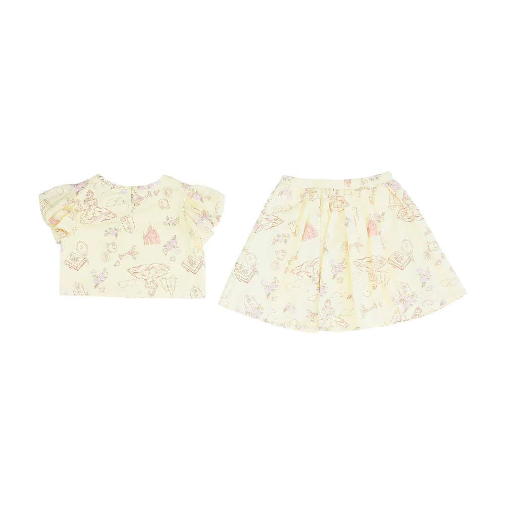 Yellow Print Short Sleeve Set - Image 2