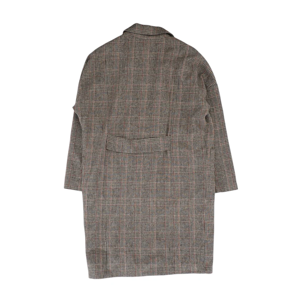 Brown Check Coat - Image 2