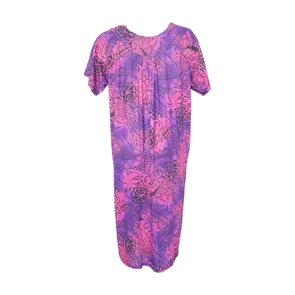 Purple Graphic Midi Dress - Image 2