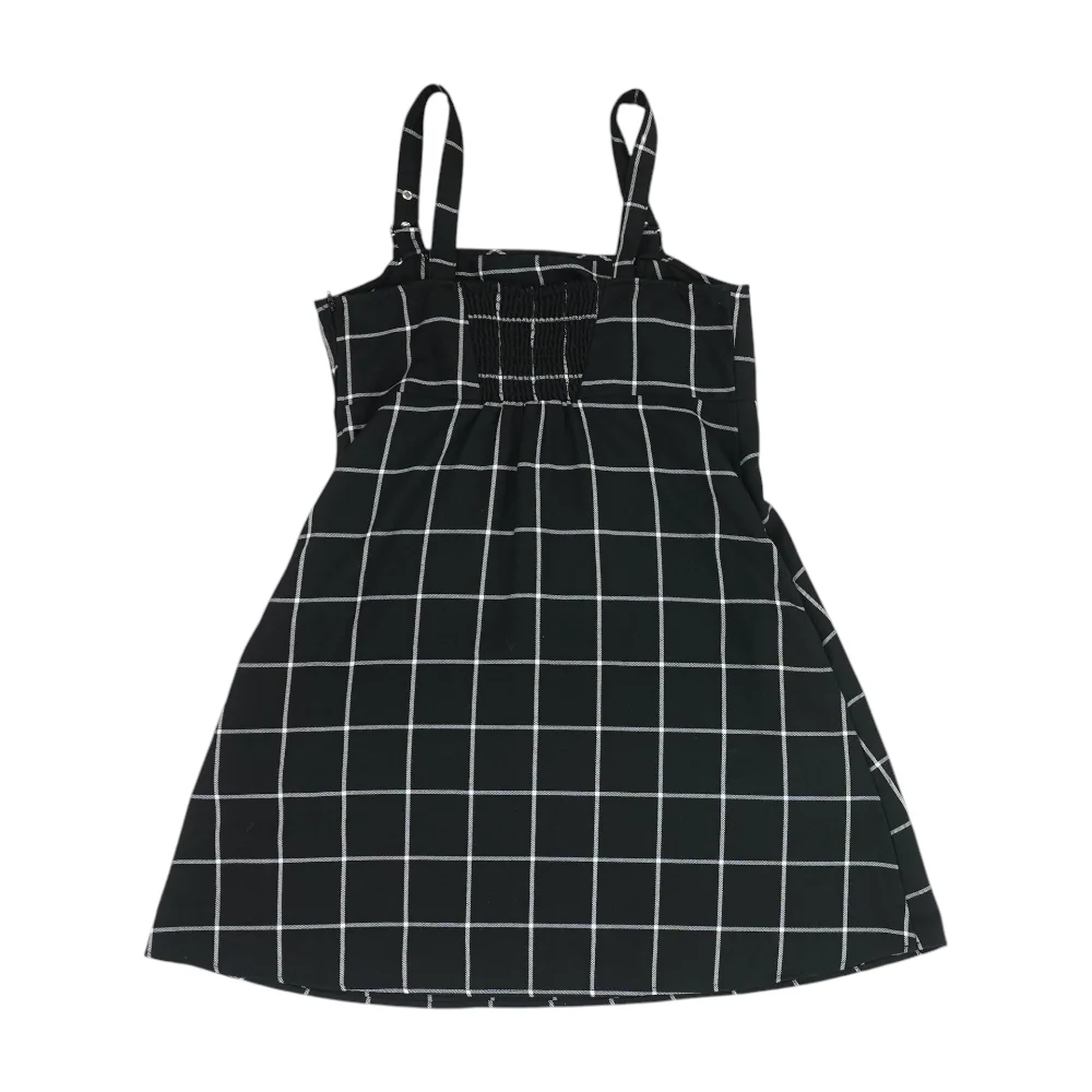Black Check Midi Dress - Image 2