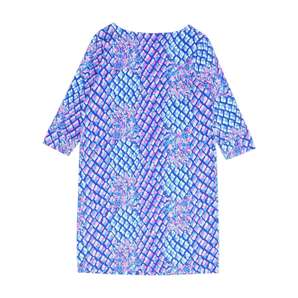 Blue Geometric Dress - Image 2