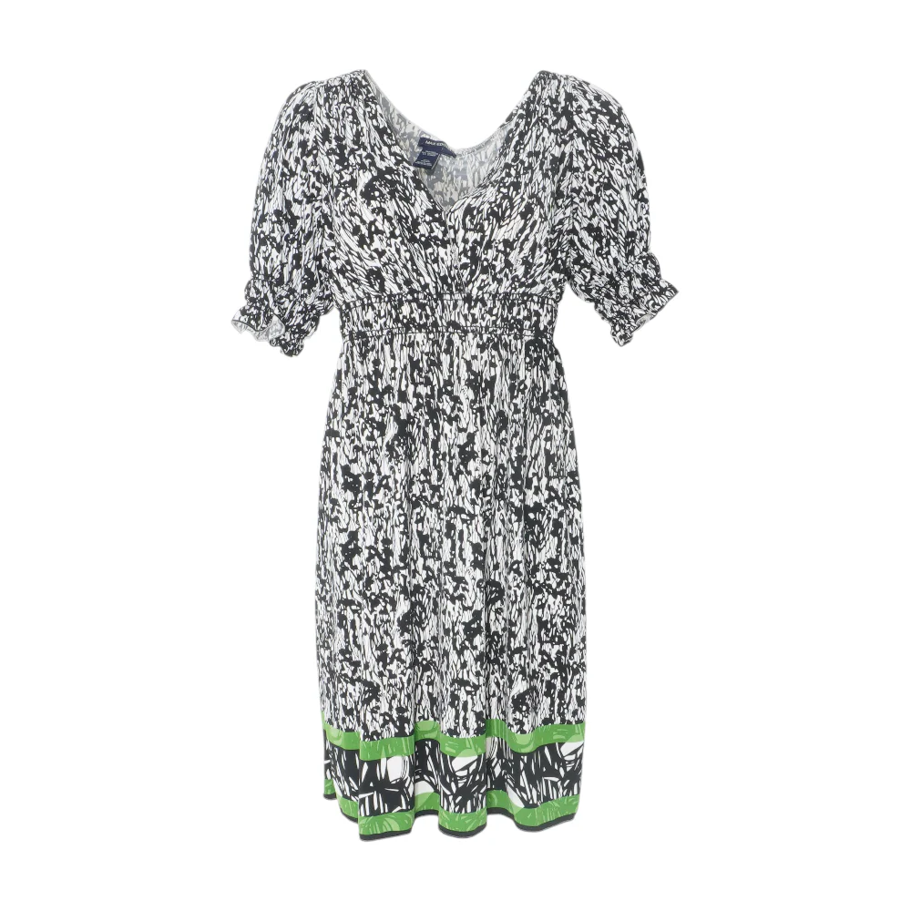 Black Print Mini Dress
