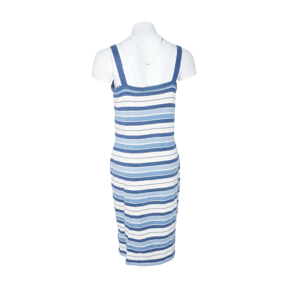 Blue Striped Midi Dress - Image 2