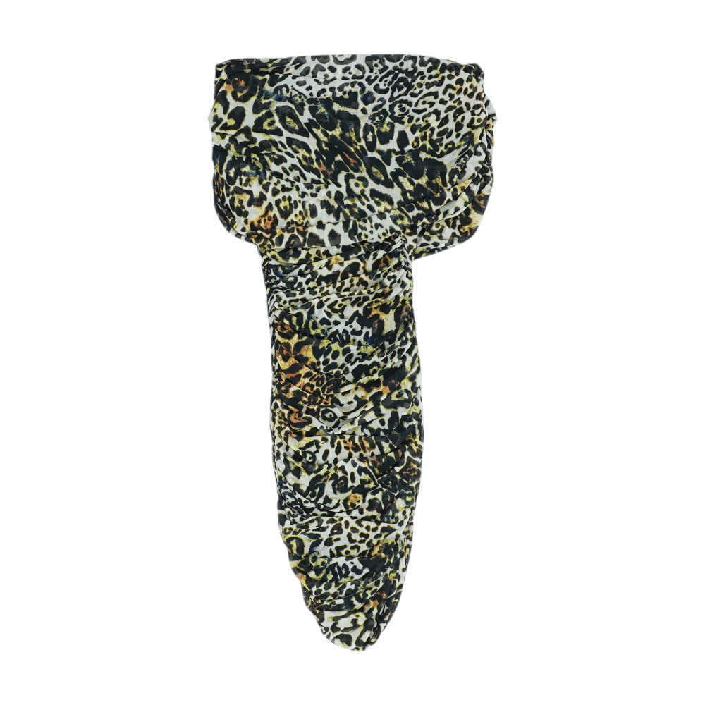 Black Animal Print Mini Dress - Image 2