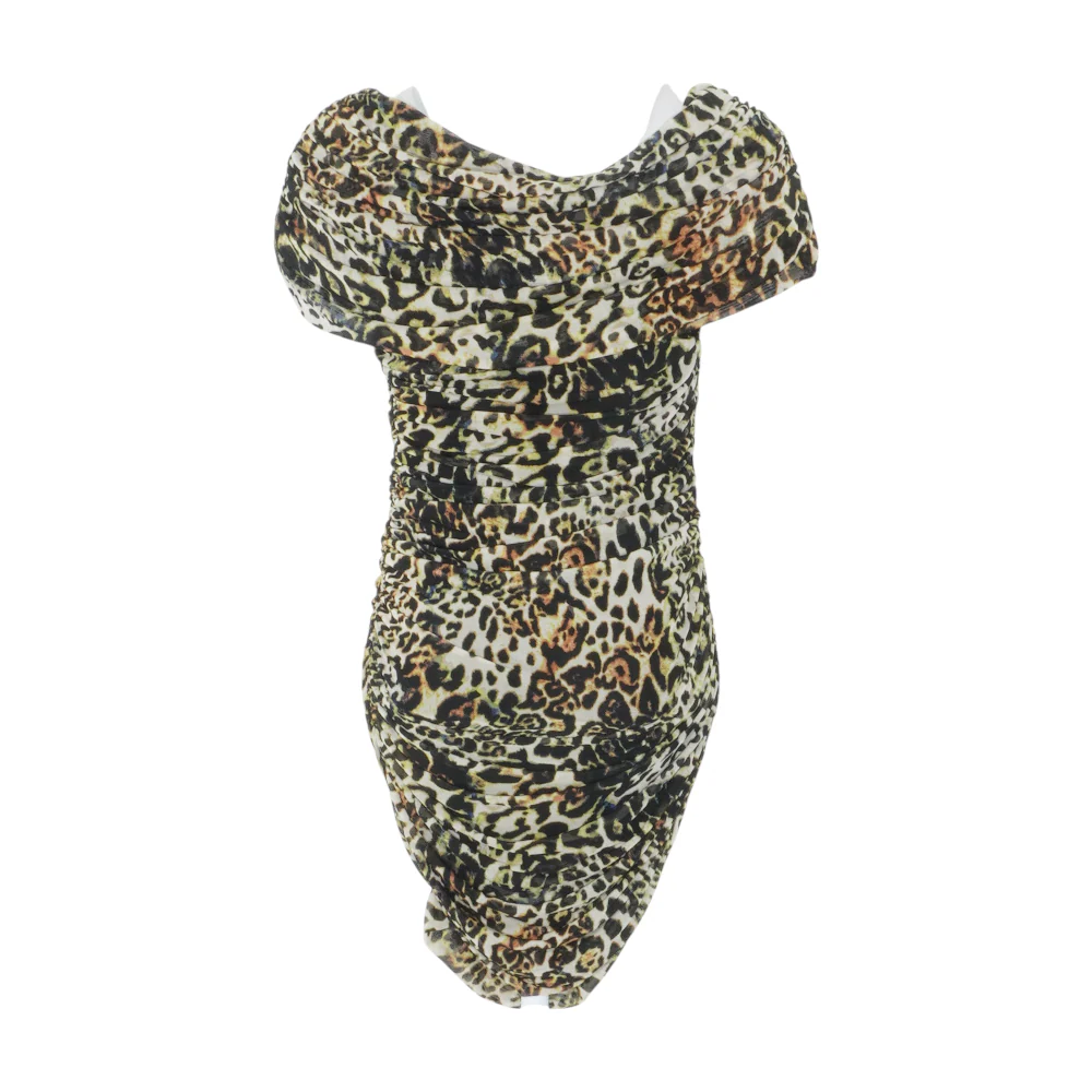 Beige Animal Print Mini Dress - Image 2