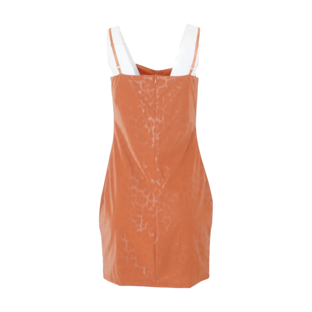 Rust Animal Print Mini Dress - Image 2