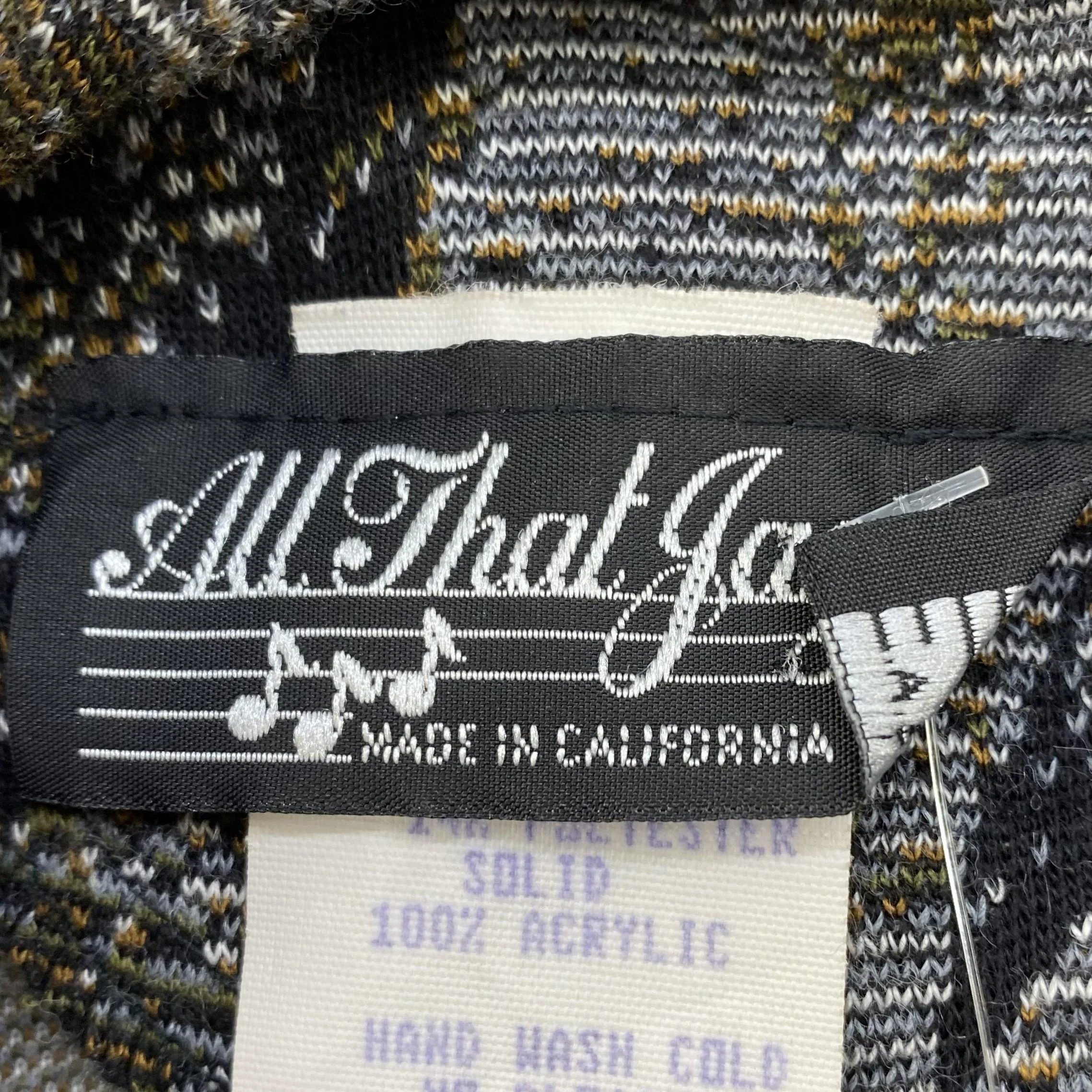 Vintage Gray Print Mini Dress - Image 3