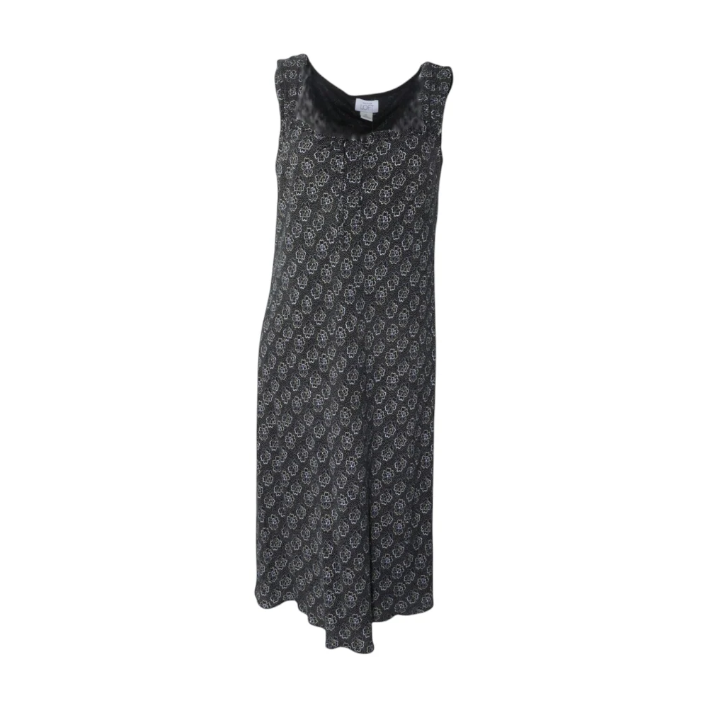 Black Floral Midi Dress
