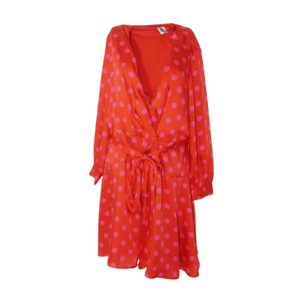 Red Polka Dot Midi Dress