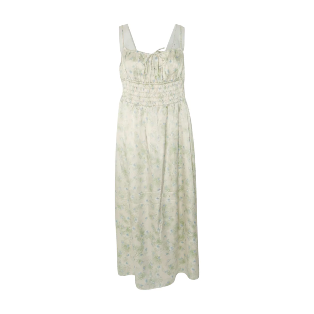 Green Floral Midi Dress