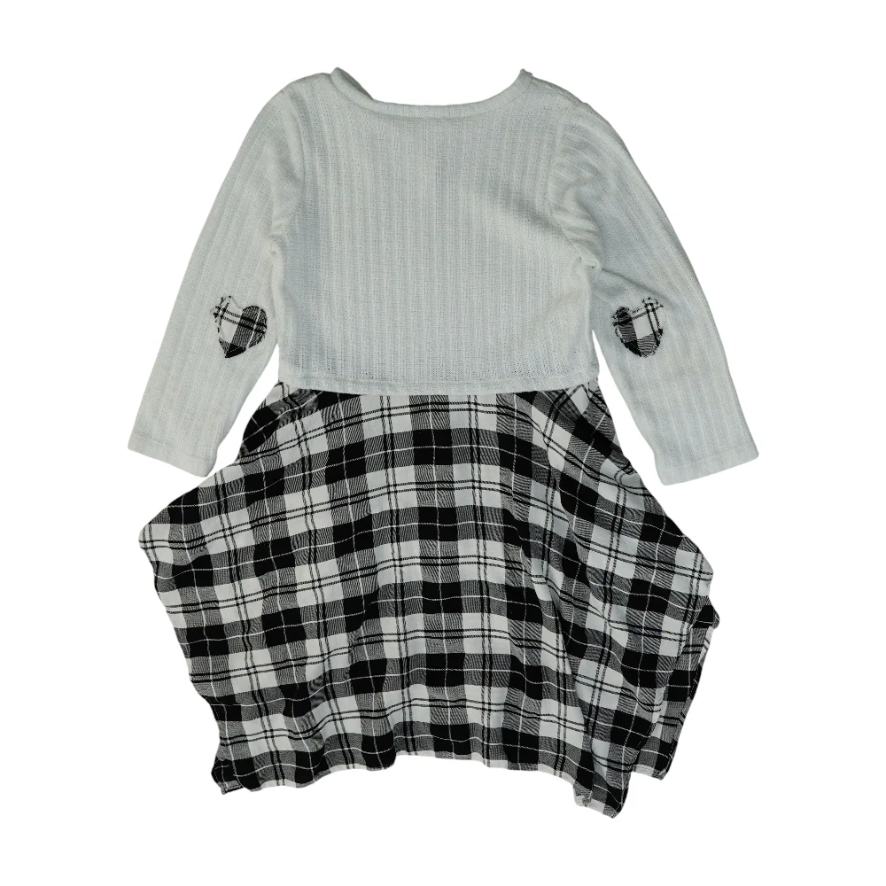 White Plaid Dress - Image 2