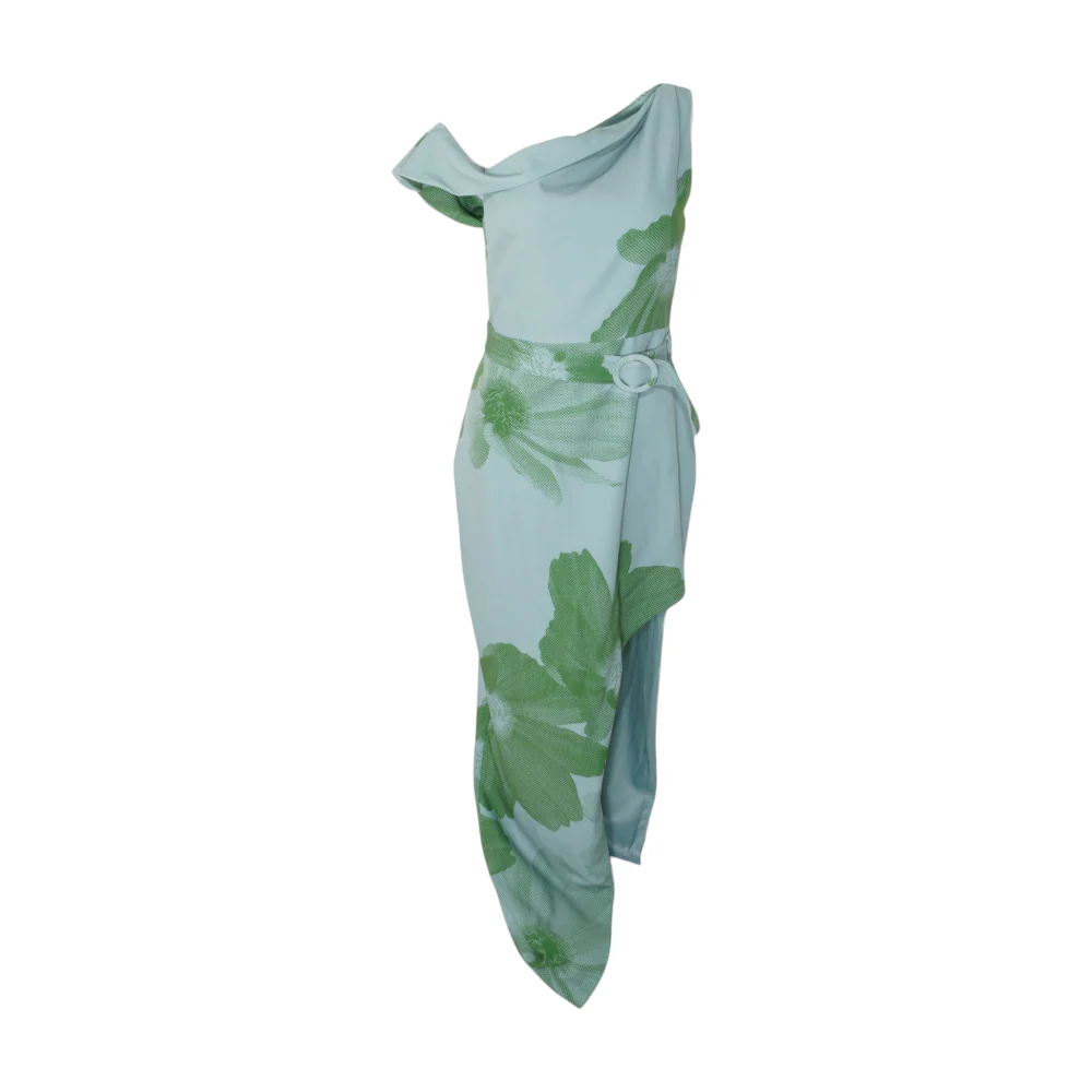 Green Floral Maxi Dress