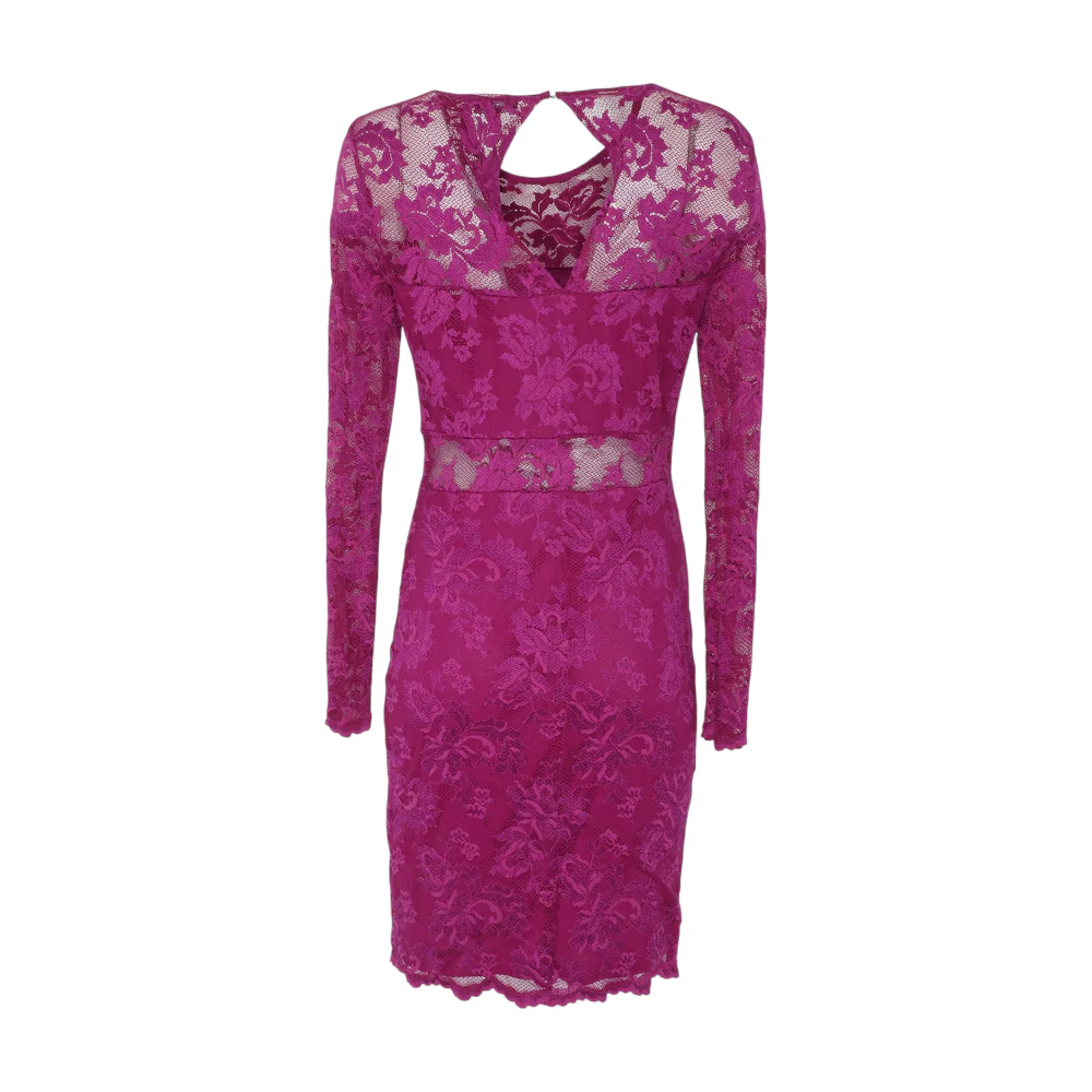 Magenta Floral Midi Dress - Image 2