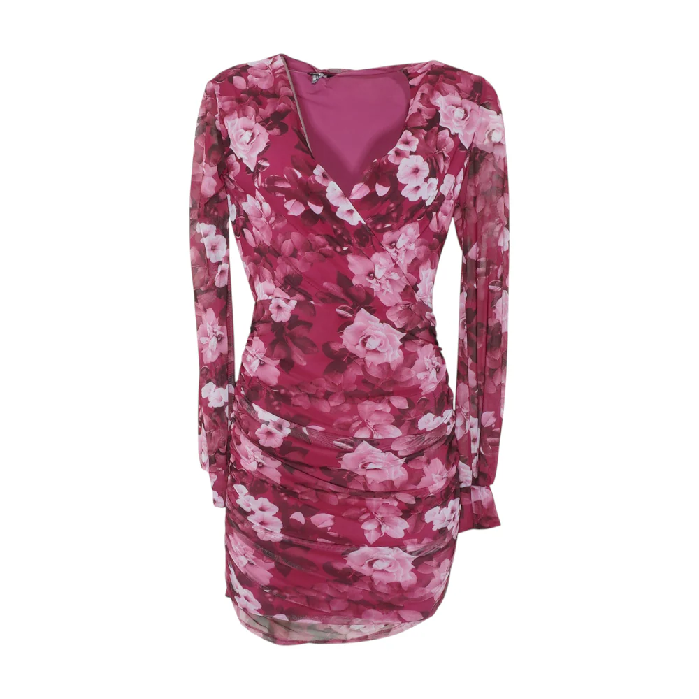 Pink Floral Mini Dress
