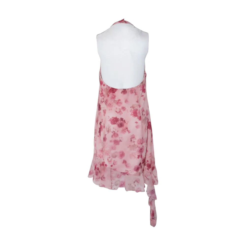 Pink Floral Midi Dress - Image 2