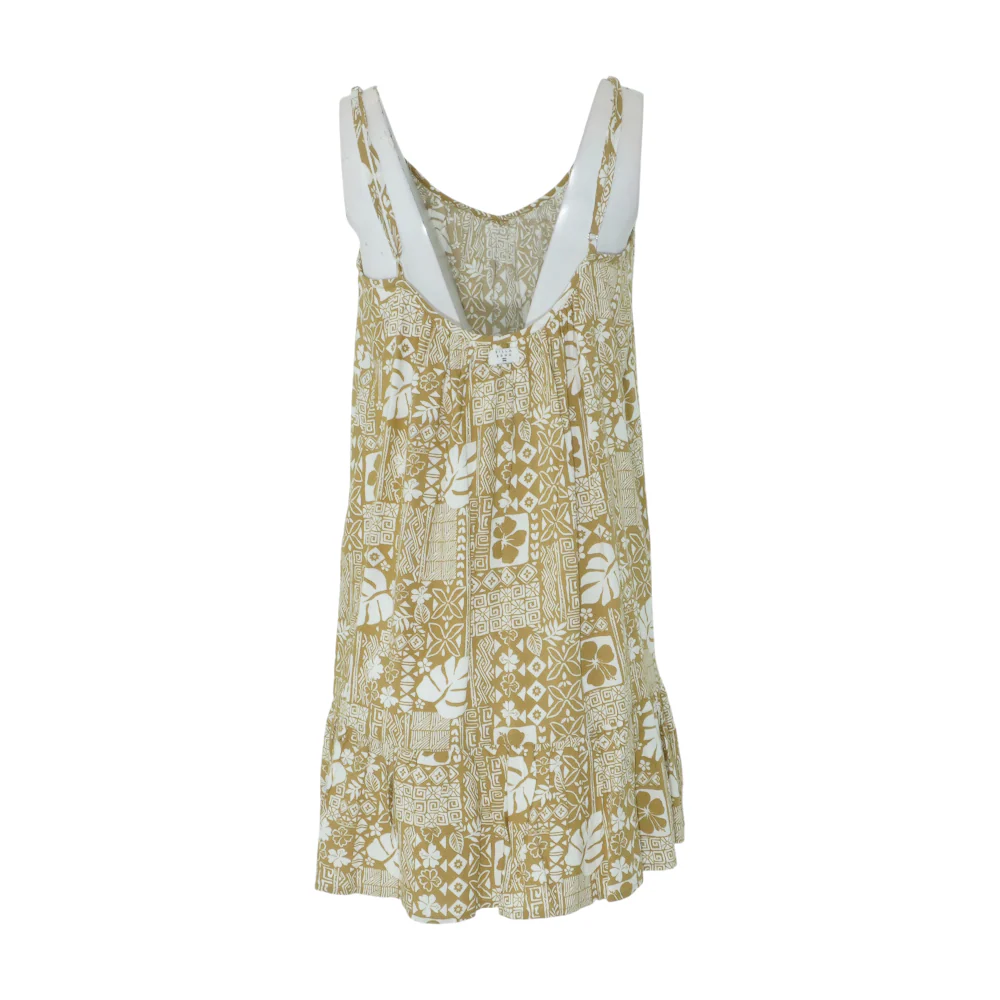 Tan Graphic Mini Dress - Image 2