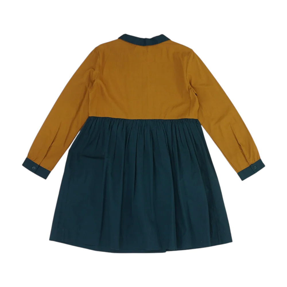 Teal Color Block Dress - Image 2