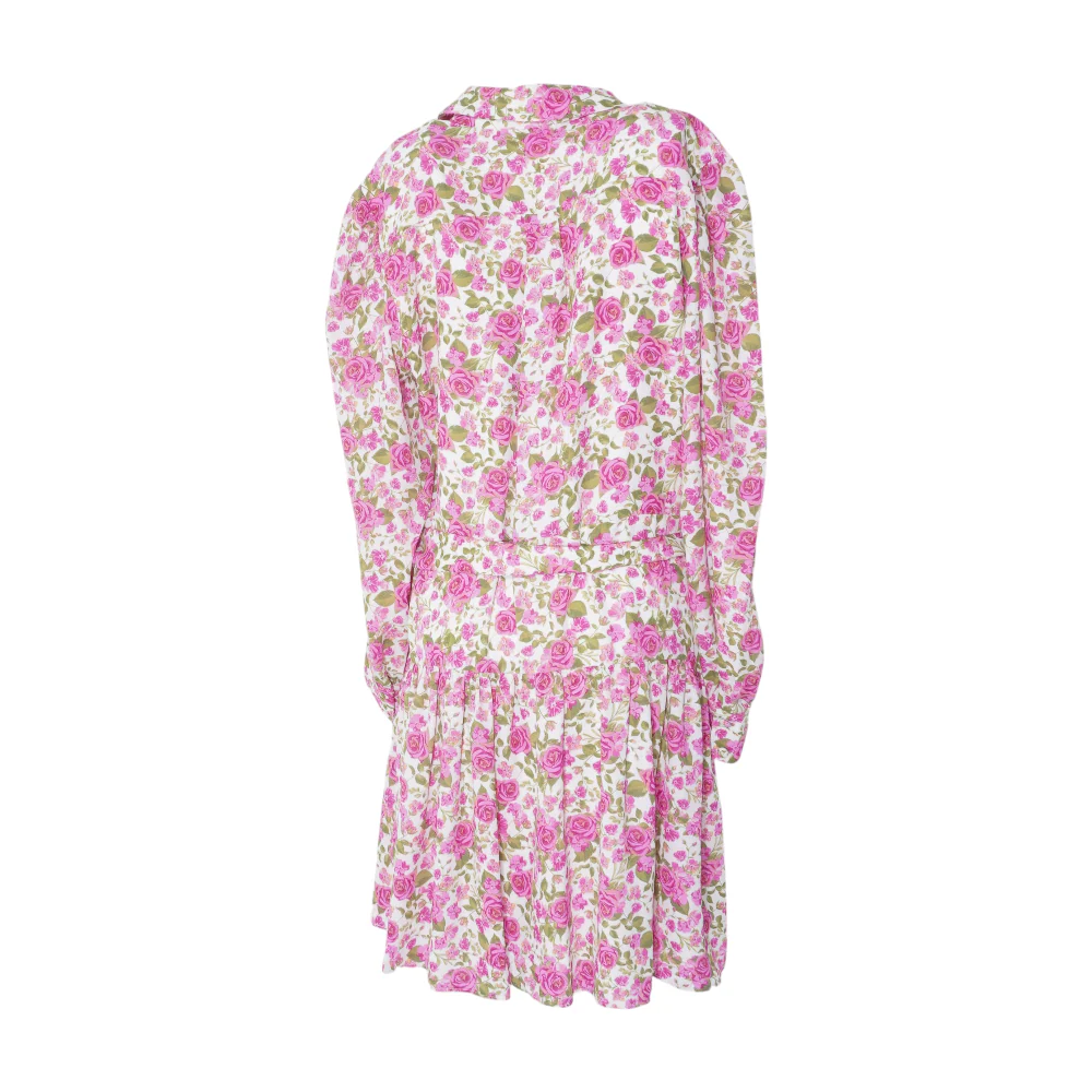 Magenta Floral Midi Dress - Image 2