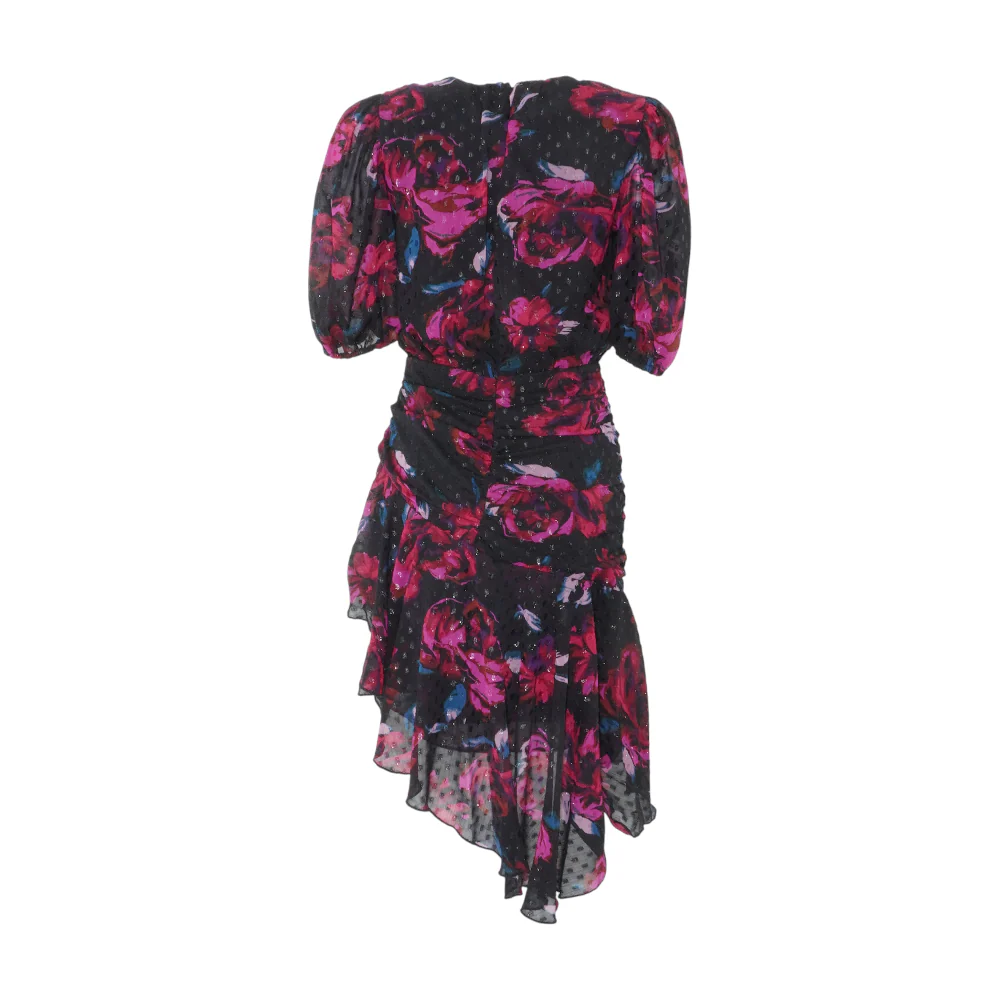 Black Floral Midi Dress - Image 2