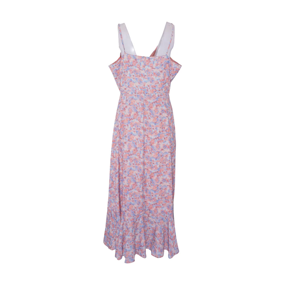 Pink Floral Midi Dress - Image 2