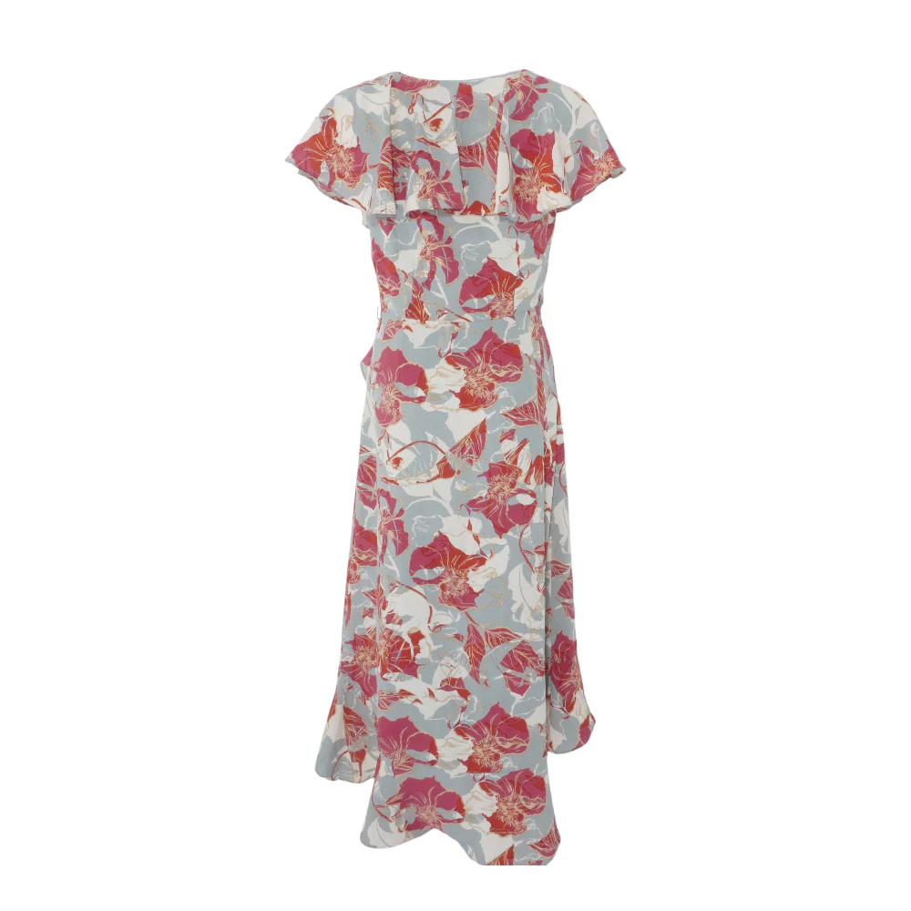 Blue Floral Midi Dress - Image 2