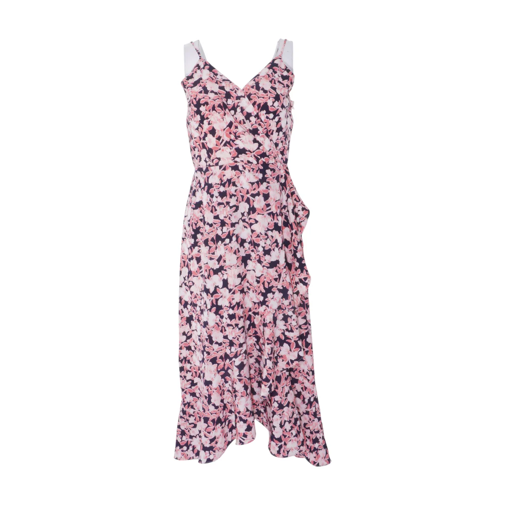 Navy Floral Midi Dress