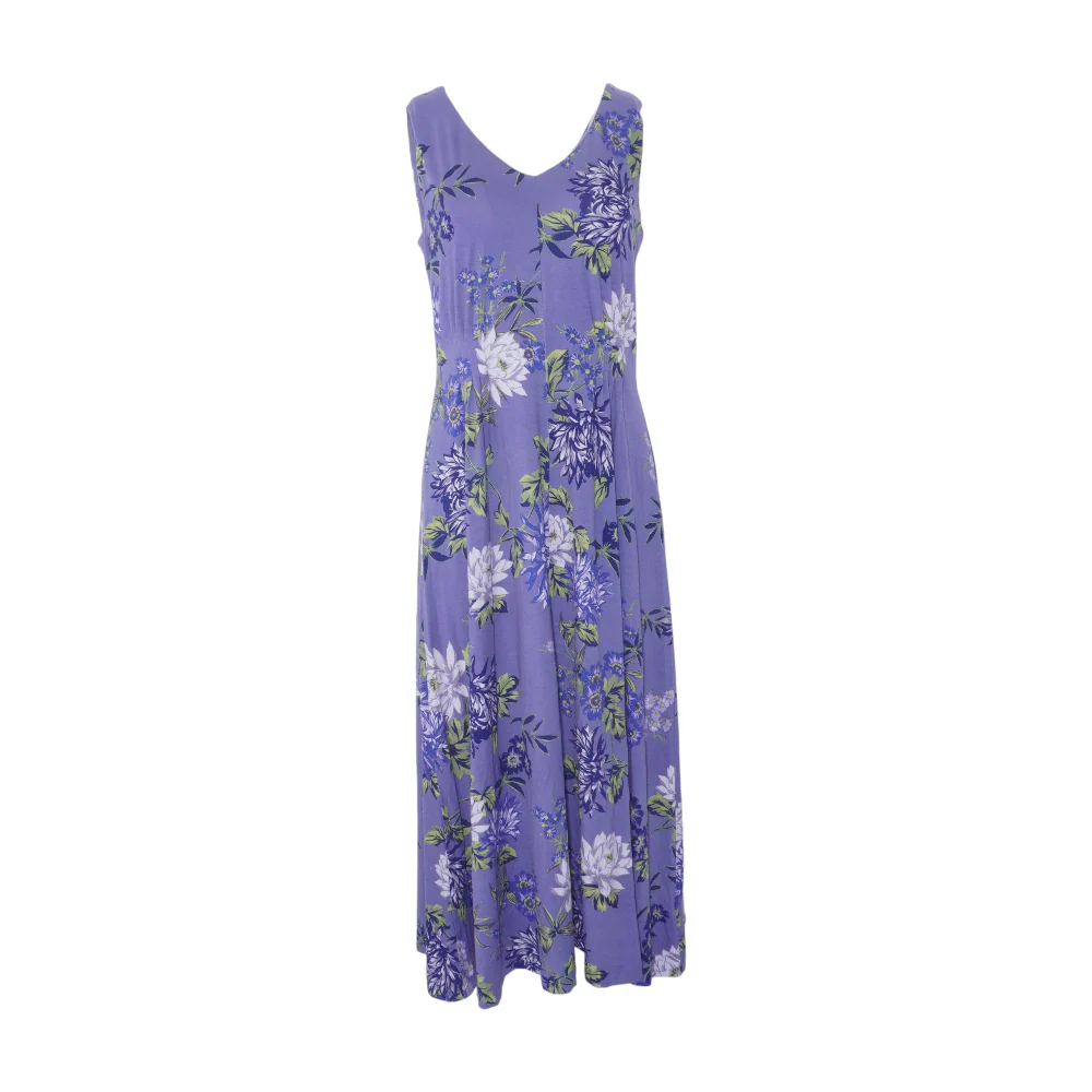 Purple Petite Floral Maxi Dress
