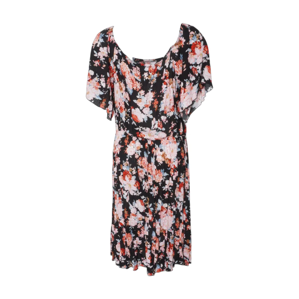 Black Floral Midi Dress - Image 2