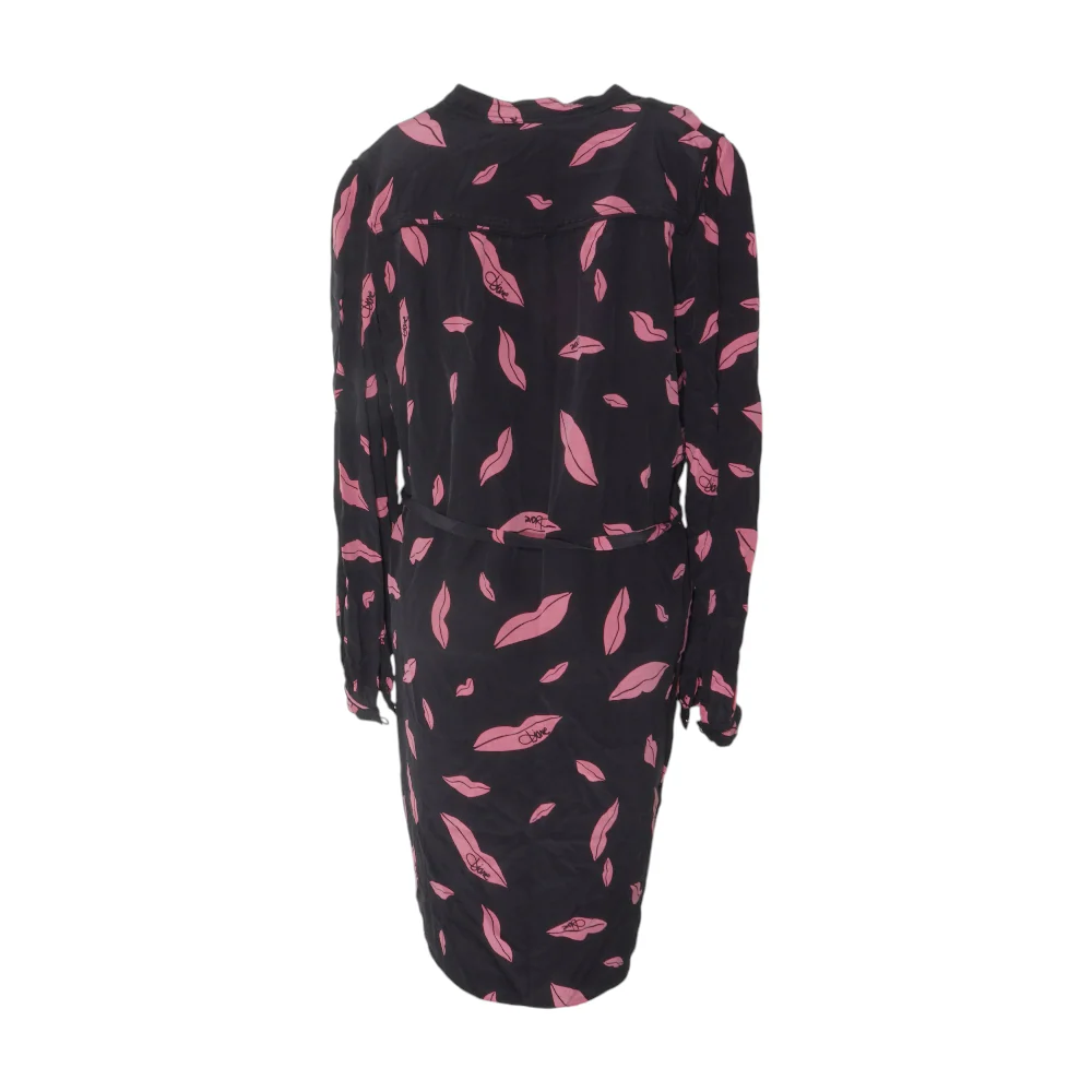 Black Print Midi Dress - Image 2