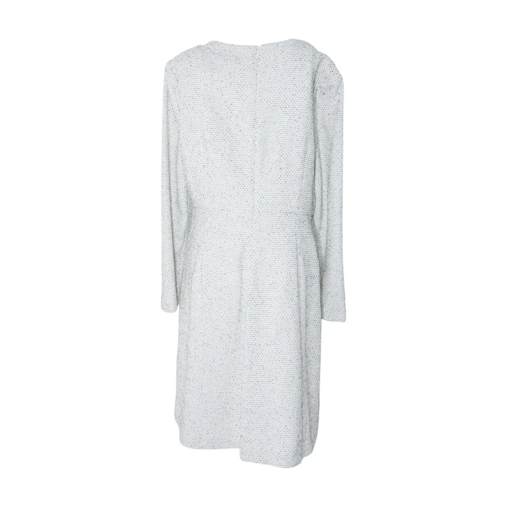 White Abstract Midi Dress - Image 2