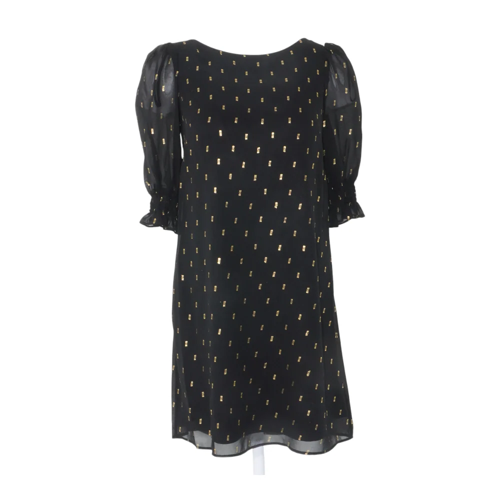 Black Print Mini Dress