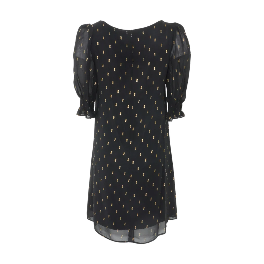 Black Print Mini Dress - Image 2
