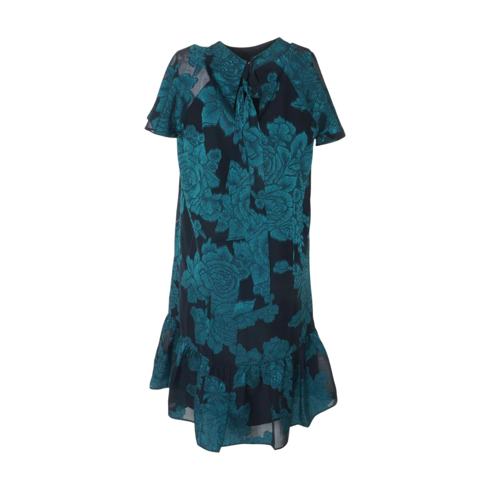 Green Floral Midi Dress - Image 2