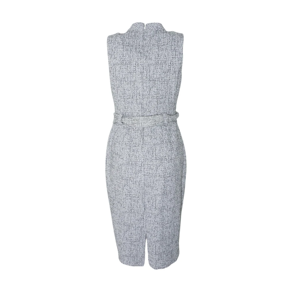 White Abstract Midi Dress - Image 2