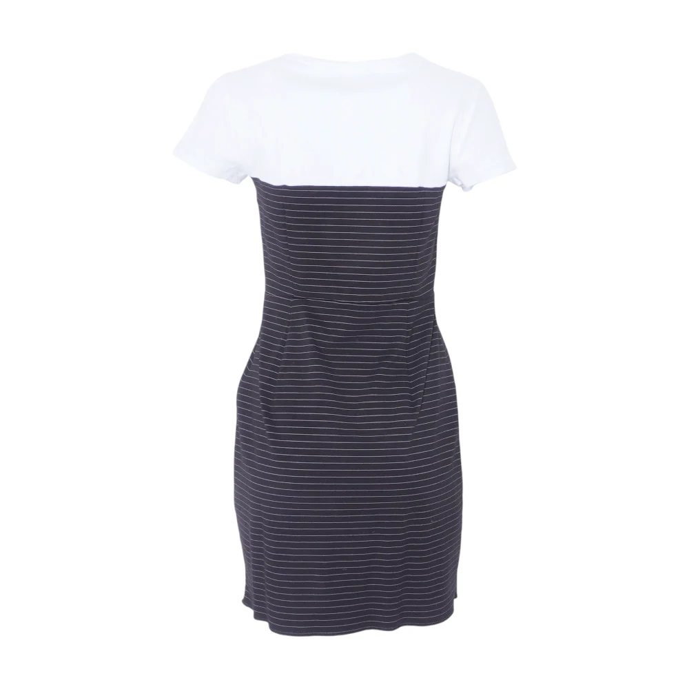 Black Striped Mini Dress - Image 2