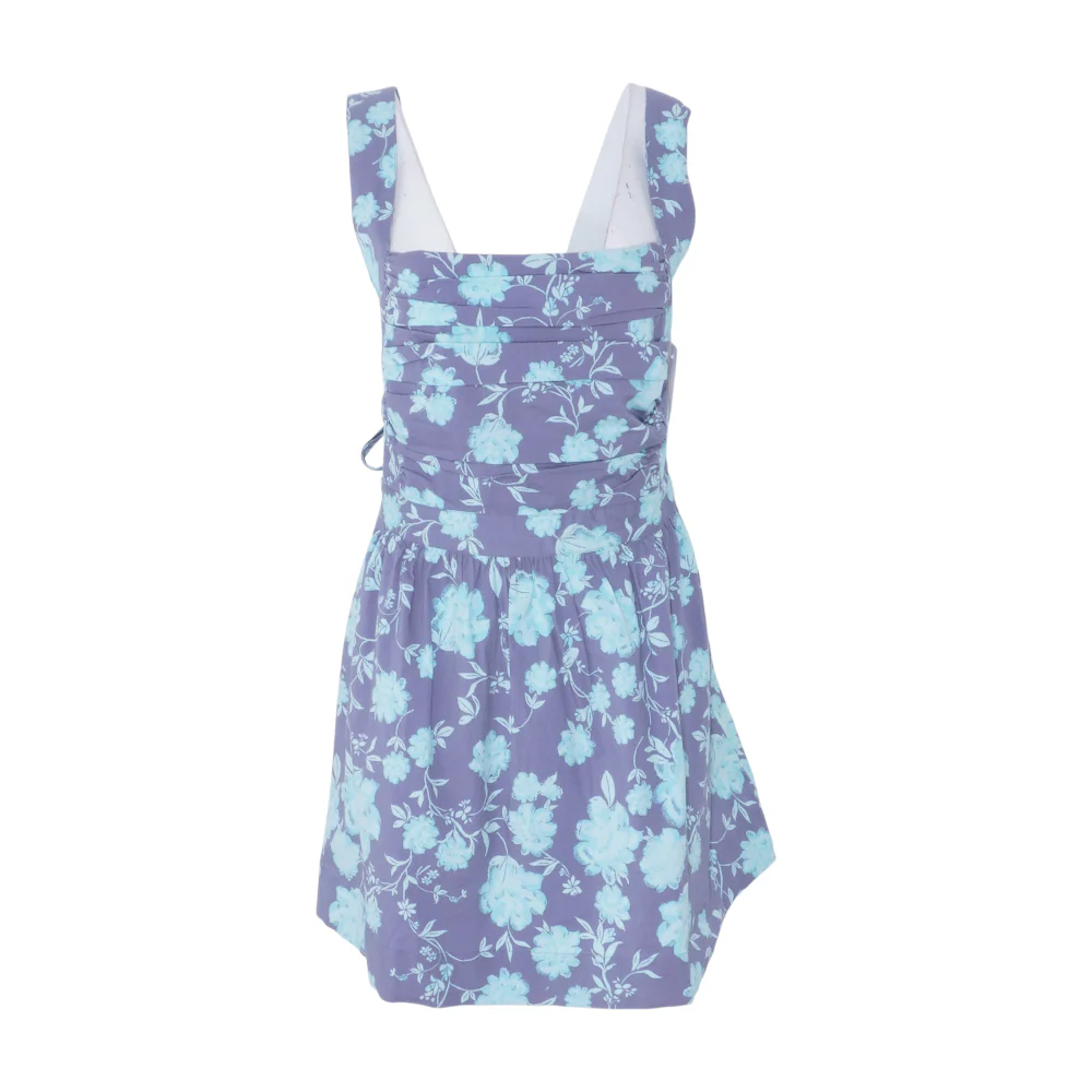 Blue Floral Mini Dress