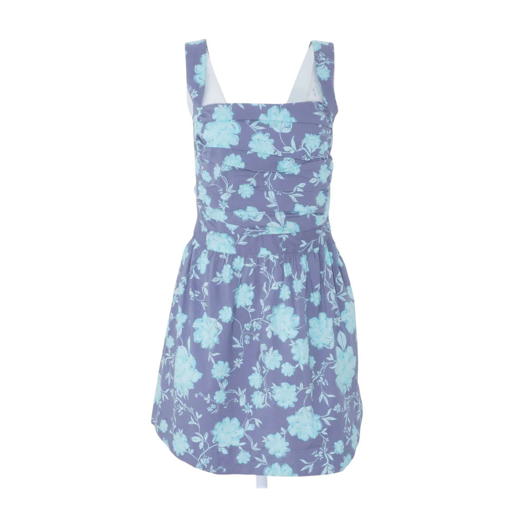 Blue Floral Mini Dress