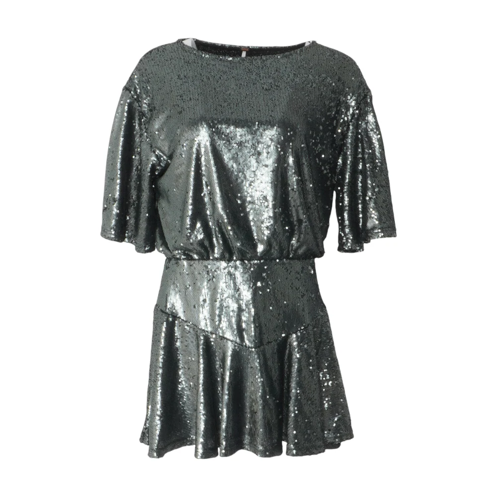 Black Abstract Mini Dress