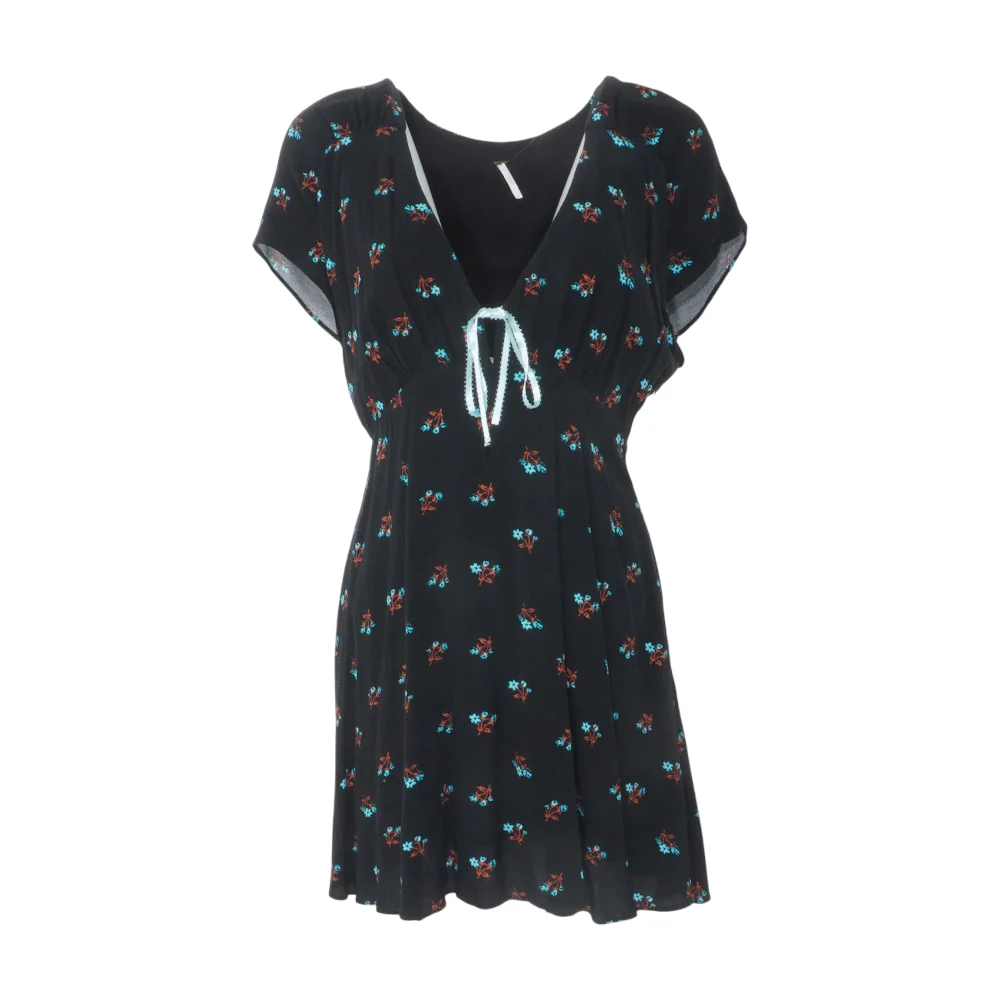 Black Floral Mini Dress