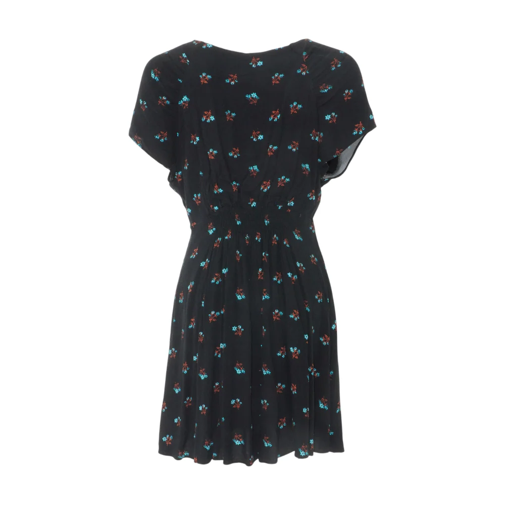 Black Floral Mini Dress - Image 2