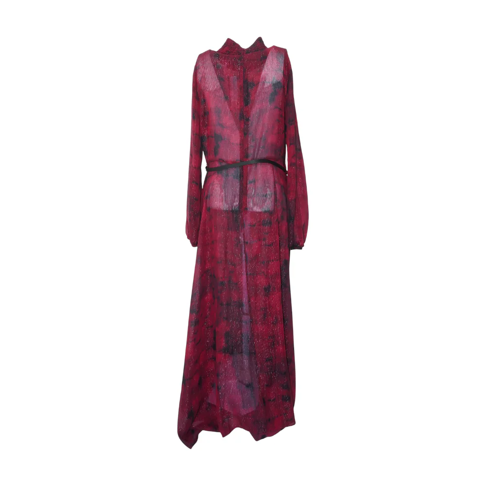 Red Tie-Dye Maxi Dress - Image 2