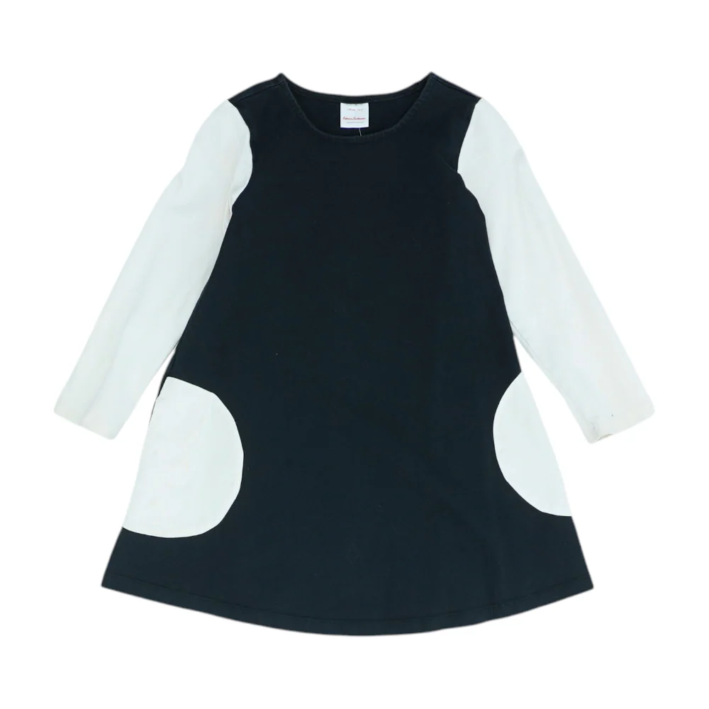 Black Color Block Dress