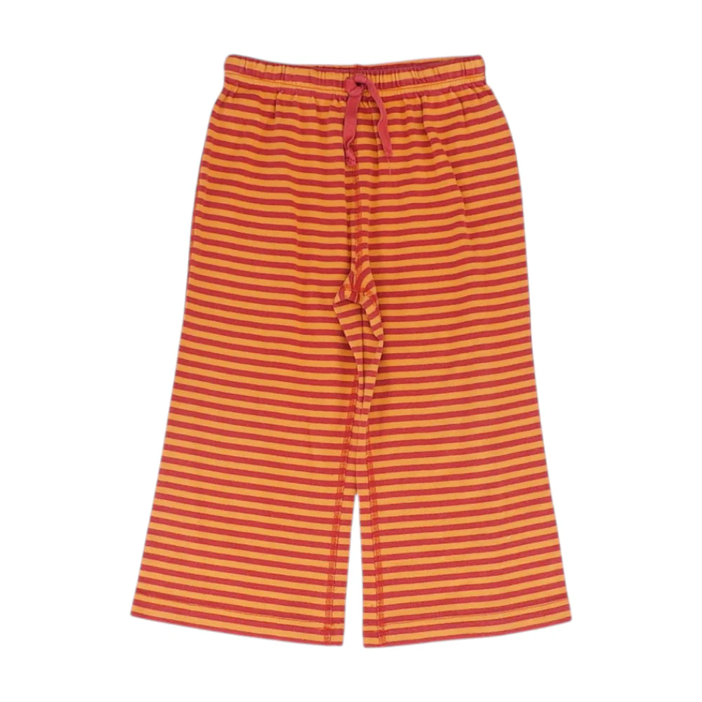 Orange Striped Dress Pants