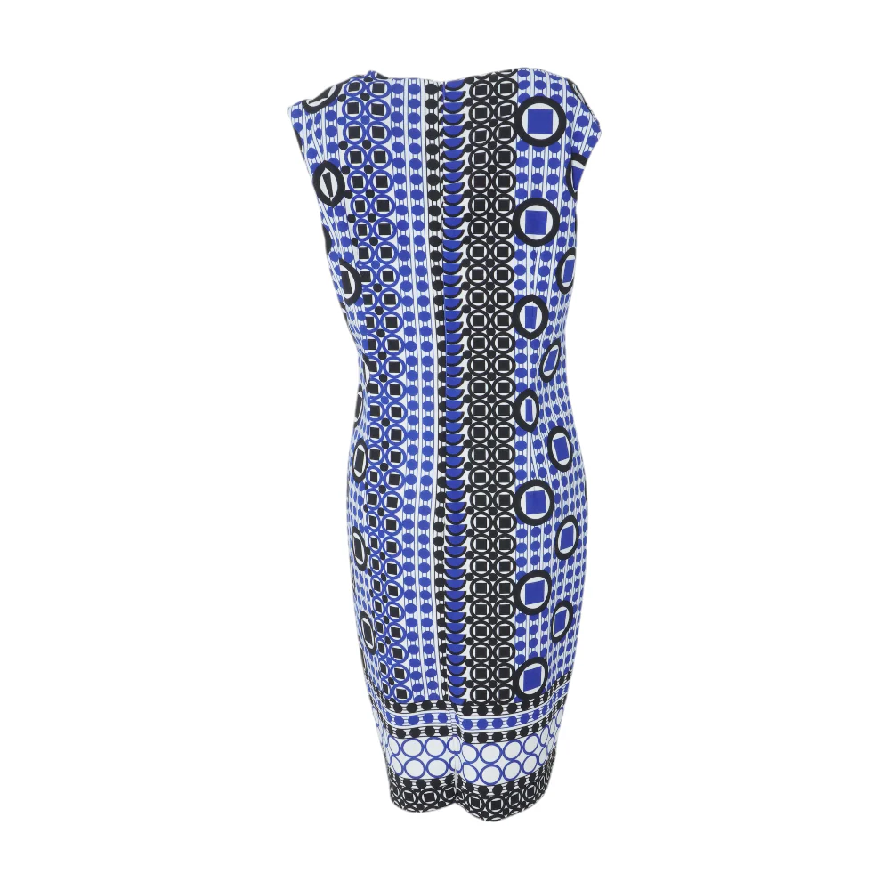 Blue Geometric Mini Dress - Image 2